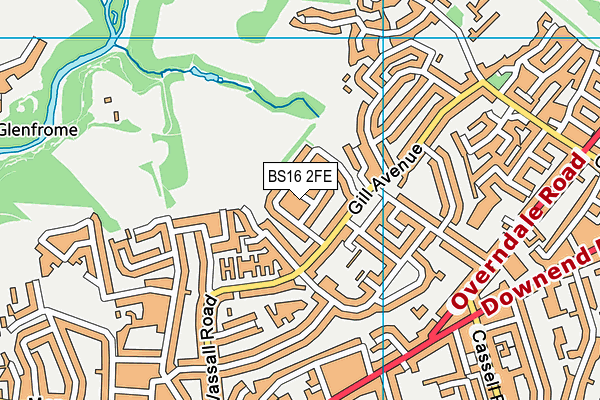 BS16 2FE map - OS VectorMap District (Ordnance Survey) BS16 2FE map - OS VectorMap District (Ordnance Survey)