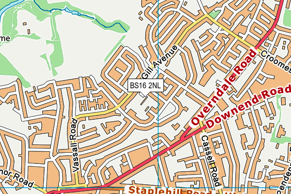 BS16 2NL map - OS VectorMap District (Ordnance Survey) BS16 2NL map - OS VectorMap District (Ordnance Survey)