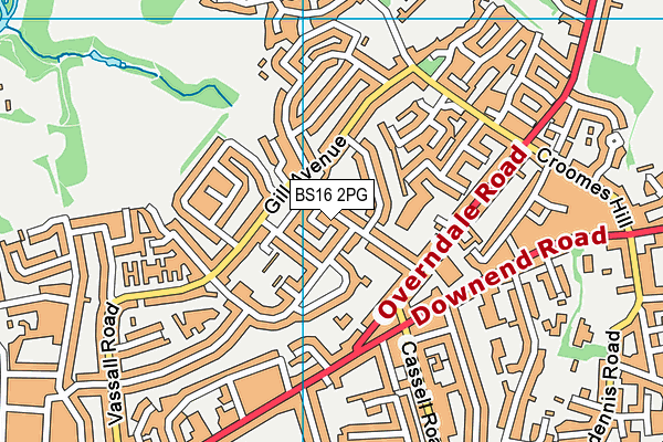 BS16 2PG map - OS VectorMap District (Ordnance Survey) BS16 2PG map - OS VectorMap District (Ordnance Survey)