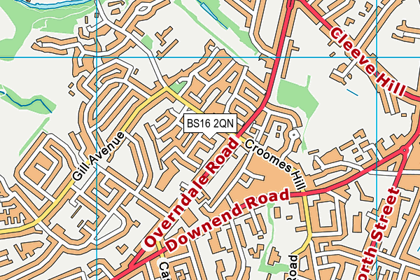 BS16 2QN map - OS VectorMap District (Ordnance Survey) BS16 2QN map - OS VectorMap District (Ordnance Survey)