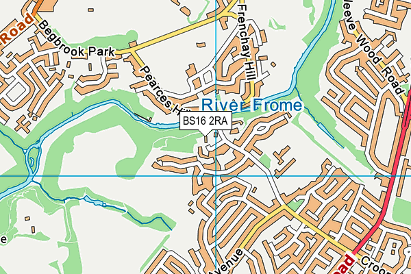 BS16 2RA map - OS VectorMap District (Ordnance Survey) BS16 2RA map - OS VectorMap District (Ordnance Survey)