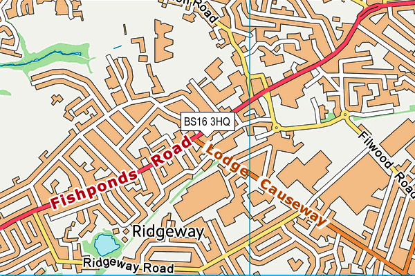 BS16 3HQ map - OS VectorMap District (Ordnance Survey) BS16 3HQ map - OS VectorMap District (Ordnance Survey)