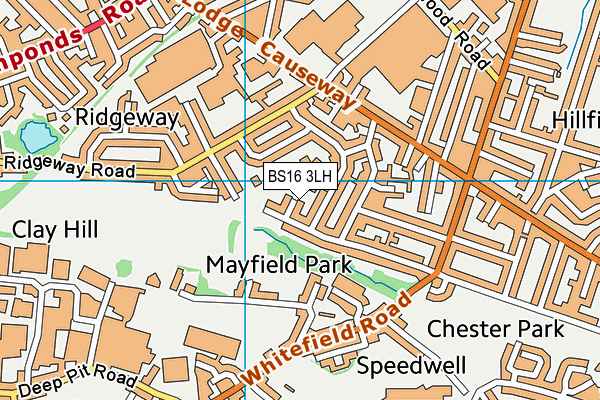 BS16 3LH map - OS VectorMap District (Ordnance Survey) BS16 3LH map - OS VectorMap District (Ordnance Survey)