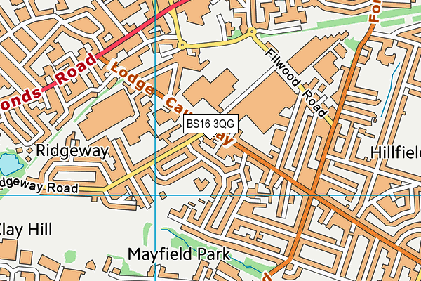 BS16 3QG map - OS VectorMap District (Ordnance Survey) BS16 3QG map - OS VectorMap District (Ordnance Survey)