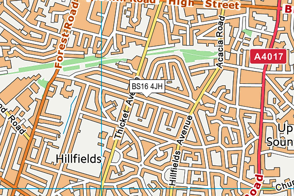 BS16 4JH map - OS VectorMap District (Ordnance Survey) BS16 4JH map - OS VectorMap District (Ordnance Survey)