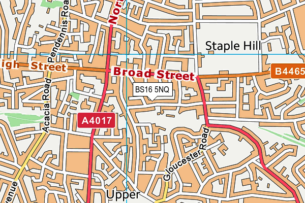 BS16 5NQ map - OS VectorMap District (Ordnance Survey) BS16 5NQ map - OS VectorMap District (Ordnance Survey)