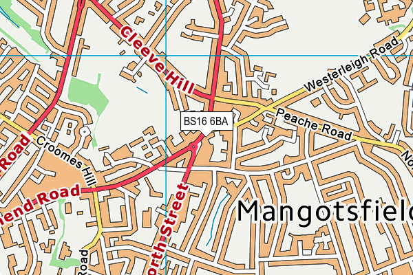 BS16 6BA map - OS VectorMap District (Ordnance Survey) BS16 6BA map - OS VectorMap District (Ordnance Survey)
