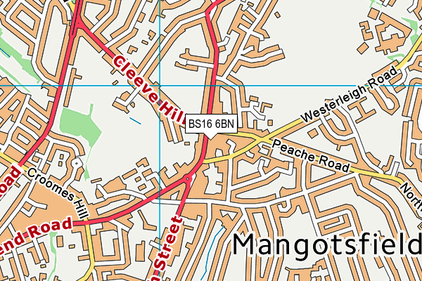 BS16 6BN map - OS VectorMap District (Ordnance Survey) BS16 6BN map - OS VectorMap District (Ordnance Survey)