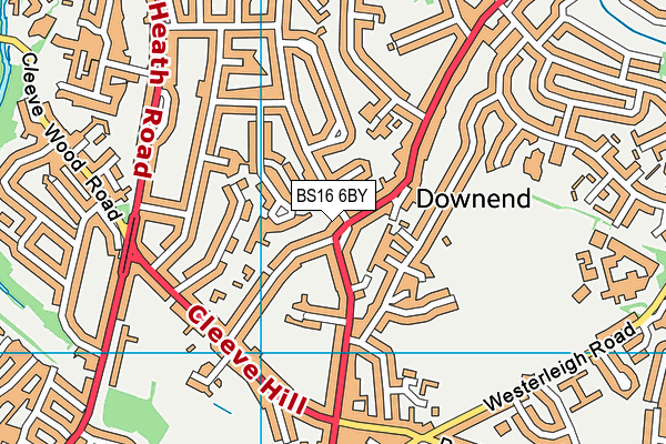 BS16 6BY map - OS VectorMap District (Ordnance Survey) BS16 6BY map - OS VectorMap District (Ordnance Survey)