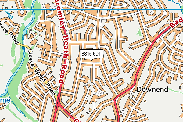 BS16 6DT map - OS VectorMap District (Ordnance Survey) BS16 6DT map - OS VectorMap District (Ordnance Survey)