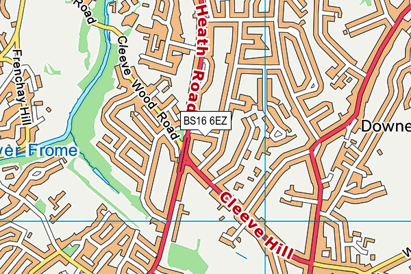 BS16 6EZ map - OS VectorMap District (Ordnance Survey) BS16 6EZ map - OS VectorMap District (Ordnance Survey)