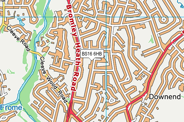 BS16 6HB map - OS VectorMap District (Ordnance Survey) BS16 6HB map - OS VectorMap District (Ordnance Survey)