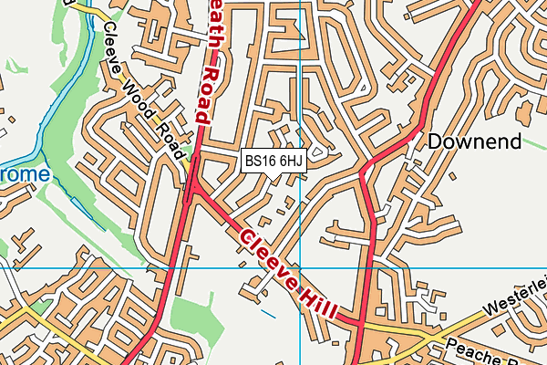 BS16 6HJ map - OS VectorMap District (Ordnance Survey) BS16 6HJ map - OS VectorMap District (Ordnance Survey)