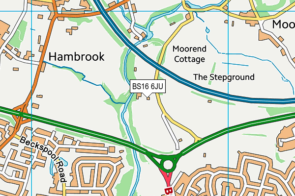 BS16 6JU map - OS VectorMap District (Ordnance Survey) BS16 6JU map - OS VectorMap District (Ordnance Survey)