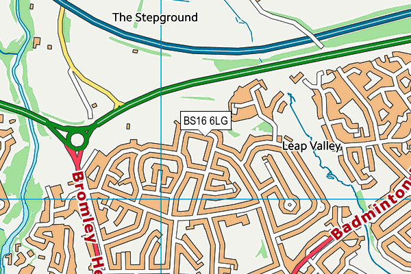 BS16 6LG map - OS VectorMap District (Ordnance Survey) BS16 6LG map - OS VectorMap District (Ordnance Survey)