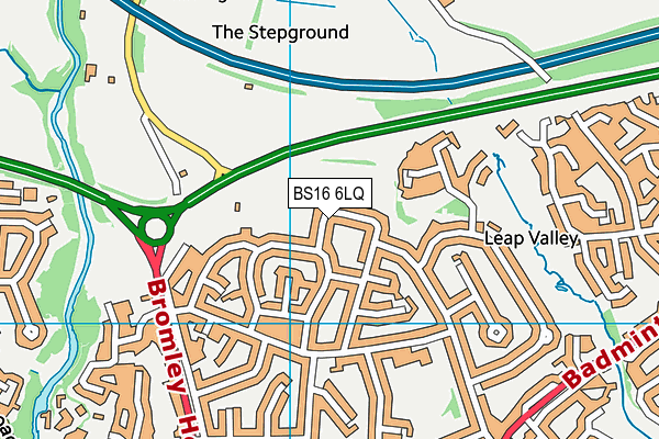 BS16 6LQ map - OS VectorMap District (Ordnance Survey) BS16 6LQ map - OS VectorMap District (Ordnance Survey)
