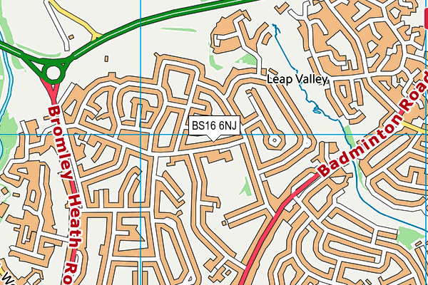 BS16 6NJ map - OS VectorMap District (Ordnance Survey) BS16 6NJ map - OS VectorMap District (Ordnance Survey)