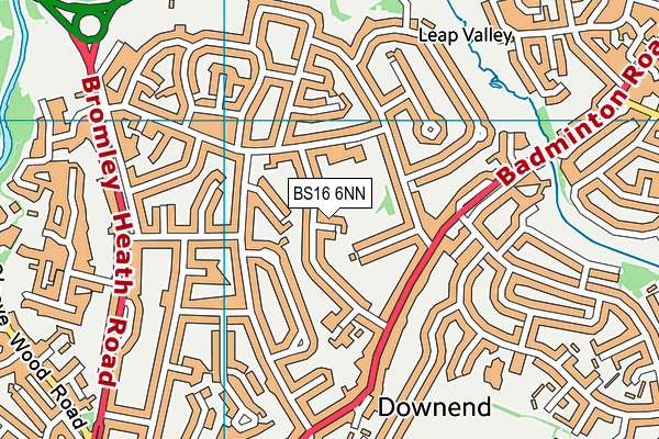 BS16 6NN map - OS VectorMap District (Ordnance Survey) BS16 6NN map - OS VectorMap District (Ordnance Survey)
