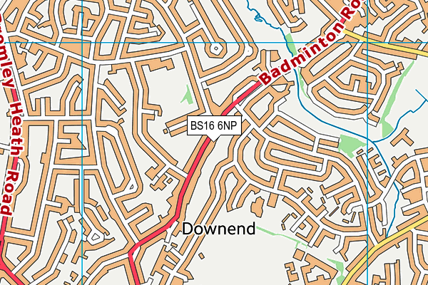 BS16 6NP map - OS VectorMap District (Ordnance Survey) BS16 6NP map - OS VectorMap District (Ordnance Survey)