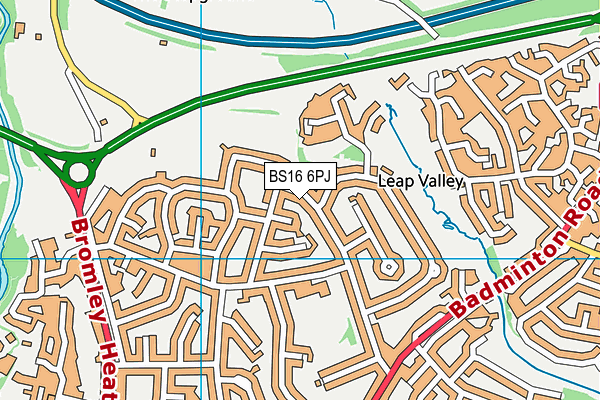 BS16 6PJ map - OS VectorMap District (Ordnance Survey) BS16 6PJ map - OS VectorMap District (Ordnance Survey)
