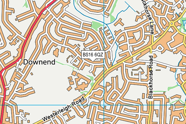 BS16 6QZ map - OS VectorMap District (Ordnance Survey) BS16 6QZ map - OS VectorMap District (Ordnance Survey)
