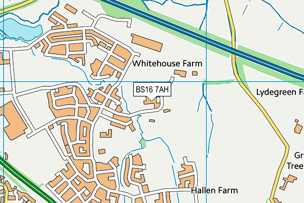 BS16 7AH map - OS VectorMap District (Ordnance Survey) BS16 7AH map - OS VectorMap District (Ordnance Survey)