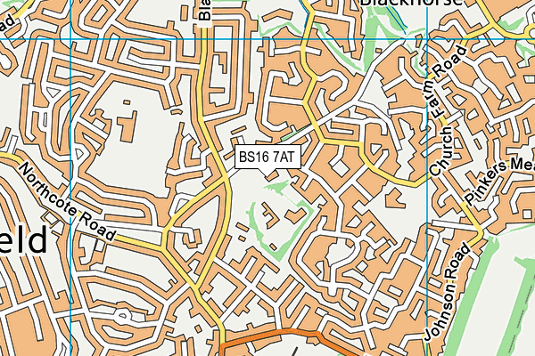 BS16 7AT map - OS VectorMap District (Ordnance Survey) BS16 7AT map - OS VectorMap District (Ordnance Survey)