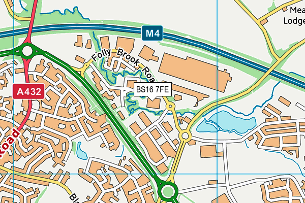 BS16 7FE map - OS VectorMap District (Ordnance Survey) BS16 7FE map - OS VectorMap District (Ordnance Survey)