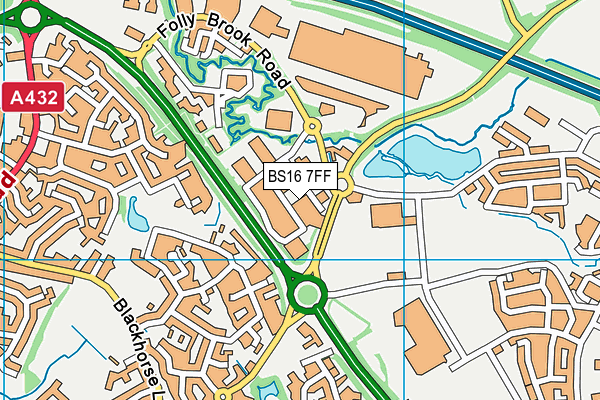 BS16 7FF map - OS VectorMap District (Ordnance Survey) BS16 7FF map - OS VectorMap District (Ordnance Survey)