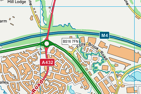 BS16 7FN map - OS VectorMap District (Ordnance Survey) BS16 7FN map - OS VectorMap District (Ordnance Survey)
