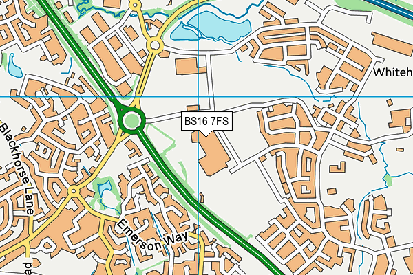 BS16 7FS map - OS VectorMap District (Ordnance Survey) BS16 7FS map - OS VectorMap District (Ordnance Survey)