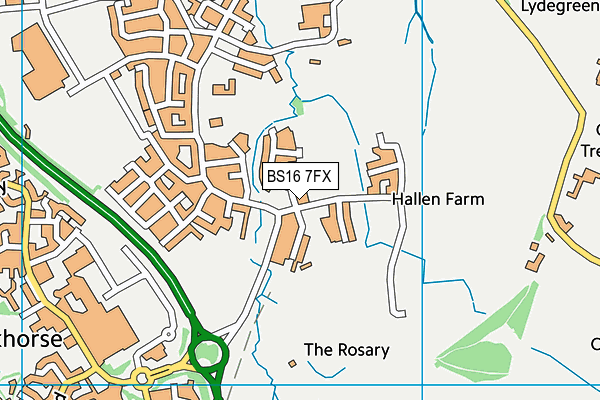 BS16 7FX map - OS VectorMap District (Ordnance Survey) BS16 7FX map - OS VectorMap District (Ordnance Survey)