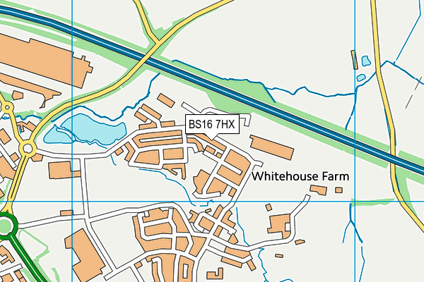 BS16 7HX map - OS VectorMap District (Ordnance Survey) BS16 7HX map - OS VectorMap District (Ordnance Survey)