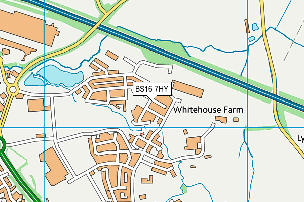 BS16 7HY map - OS VectorMap District (Ordnance Survey) BS16 7HY map - OS VectorMap District (Ordnance Survey)