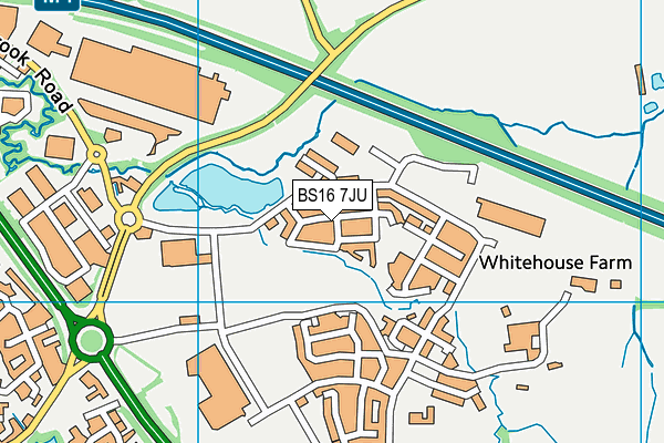 BS16 7JU map - OS VectorMap District (Ordnance Survey) BS16 7JU map - OS VectorMap District (Ordnance Survey)