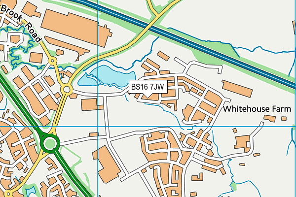 BS16 7JW map - OS VectorMap District (Ordnance Survey) BS16 7JW map - OS VectorMap District (Ordnance Survey)