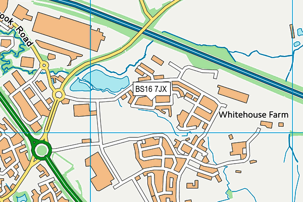 BS16 7JX map - OS VectorMap District (Ordnance Survey) BS16 7JX map - OS VectorMap District (Ordnance Survey)