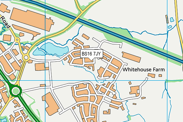 BS16 7JY map - OS VectorMap District (Ordnance Survey) BS16 7JY map - OS VectorMap District (Ordnance Survey)