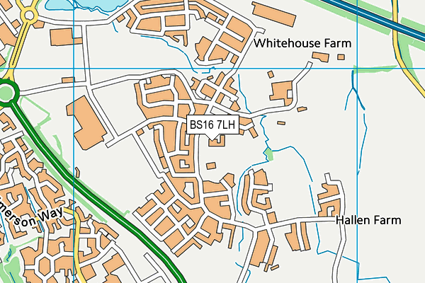 BS16 7LH map - OS VectorMap District (Ordnance Survey) BS16 7LH map - OS VectorMap District (Ordnance Survey)