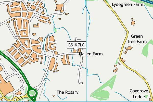 BS16 7LS map - OS VectorMap District (Ordnance Survey) BS16 7LS map - OS VectorMap District (Ordnance Survey)