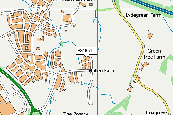 BS16 7LT map - OS VectorMap District (Ordnance Survey) BS16 7LT map - OS VectorMap District (Ordnance Survey)