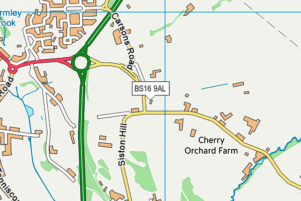 BS16 9AL map - OS VectorMap District (Ordnance Survey) BS16 9AL map - OS VectorMap District (Ordnance Survey)