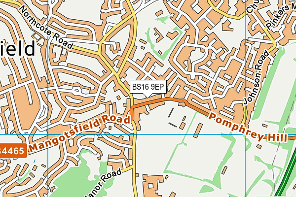 BS16 9EP map - OS VectorMap District (Ordnance Survey) BS16 9EP map - OS VectorMap District (Ordnance Survey)