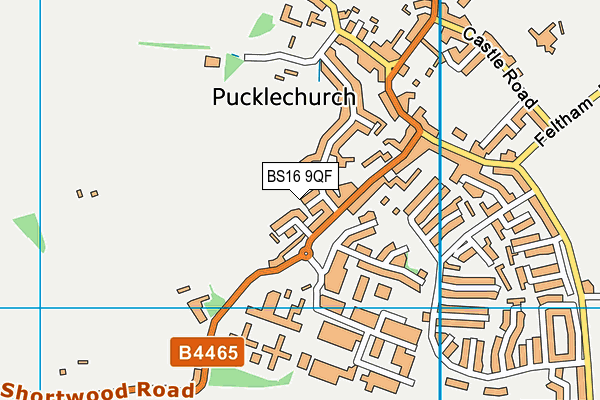 BS16 9QF map - OS VectorMap District (Ordnance Survey)