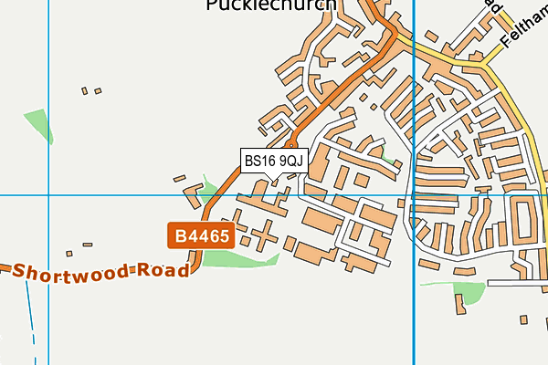 BS16 9QJ map - OS VectorMap District (Ordnance Survey) BS16 9QJ map - OS VectorMap District (Ordnance Survey)