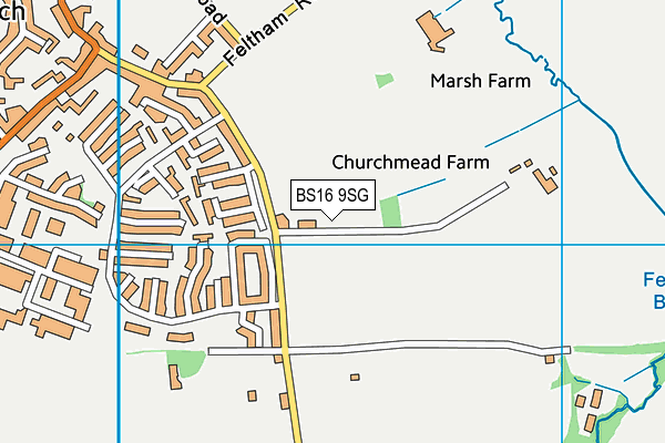 BS16 9SG map - OS VectorMap District (Ordnance Survey) BS16 9SG map - OS VectorMap District (Ordnance Survey)