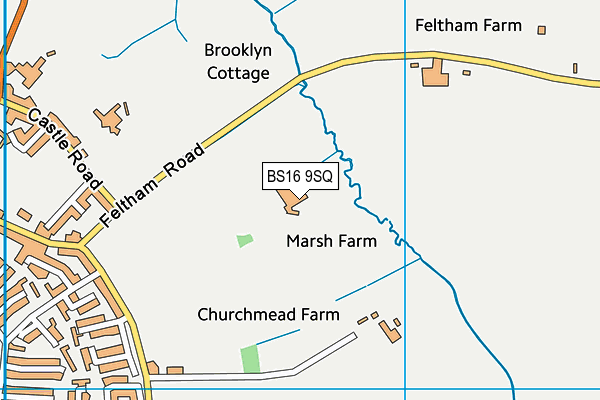 BS16 9SQ map - OS VectorMap District (Ordnance Survey) BS16 9SQ map - OS VectorMap District (Ordnance Survey)