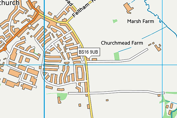 BS16 9UB map - OS VectorMap District (Ordnance Survey) BS16 9UB map - OS VectorMap District (Ordnance Survey)