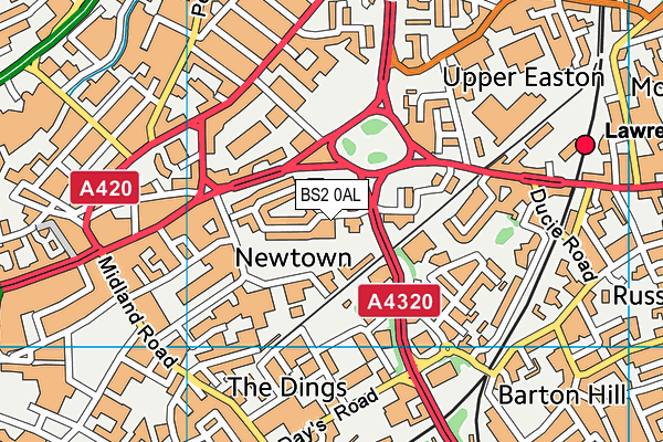 BS2 0AL map - OS VectorMap District (Ordnance Survey) BS2 0AL map - OS VectorMap District (Ordnance Survey)