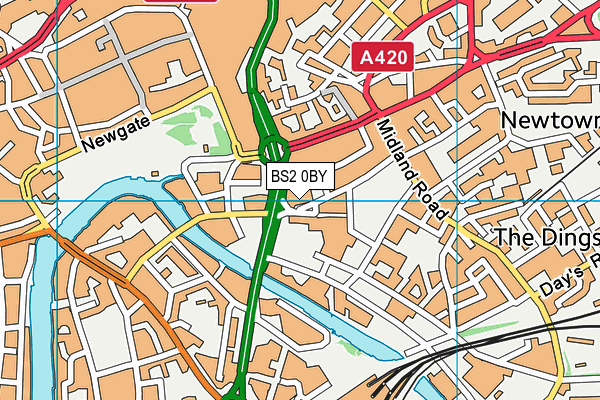 BS2 0BY map - OS VectorMap District (Ordnance Survey) BS2 0BY map - OS VectorMap District (Ordnance Survey)